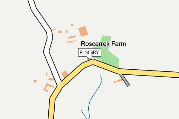 PL14 6RY map - OS OpenMap – Local (Ordnance Survey)