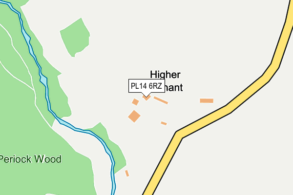 PL14 6RZ map - OS OpenMap – Local (Ordnance Survey)