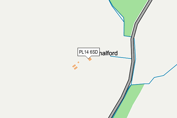 PL14 6SD map - OS OpenMap – Local (Ordnance Survey)