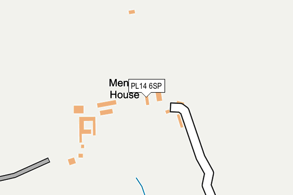 PL14 6SP map - OS OpenMap – Local (Ordnance Survey)