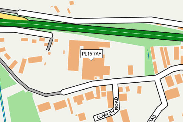 PL15 7AF map - OS OpenMap – Local (Ordnance Survey)