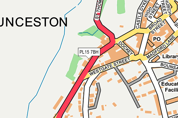 PL15 7BH map - OS OpenMap – Local (Ordnance Survey)