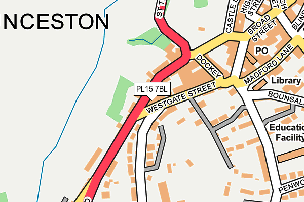 PL15 7BL map - OS OpenMap – Local (Ordnance Survey)