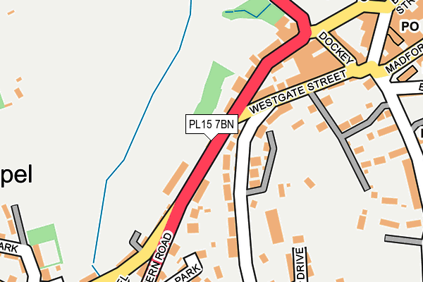 PL15 7BN map - OS OpenMap – Local (Ordnance Survey)
