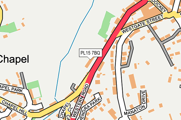 PL15 7BQ map - OS OpenMap – Local (Ordnance Survey)