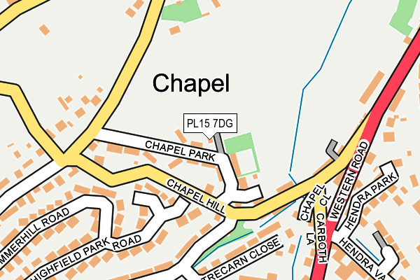 PL15 7DG map - OS OpenMap – Local (Ordnance Survey)