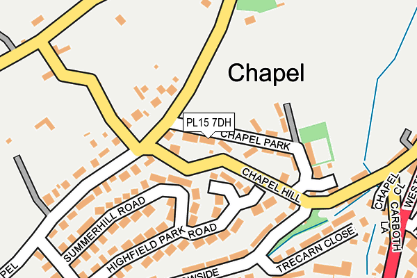 PL15 7DH map - OS OpenMap – Local (Ordnance Survey)
