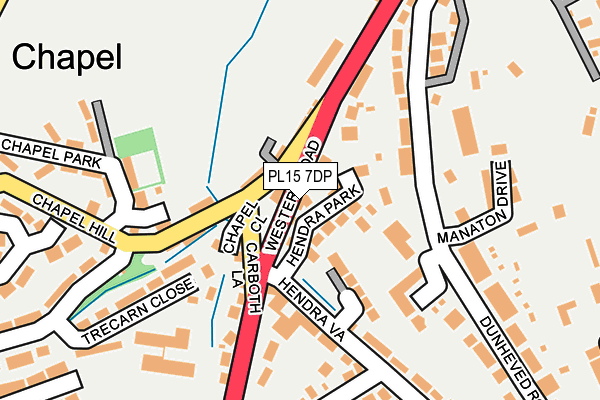 PL15 7DP map - OS OpenMap – Local (Ordnance Survey)