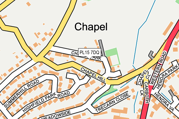 PL15 7DQ map - OS OpenMap – Local (Ordnance Survey)