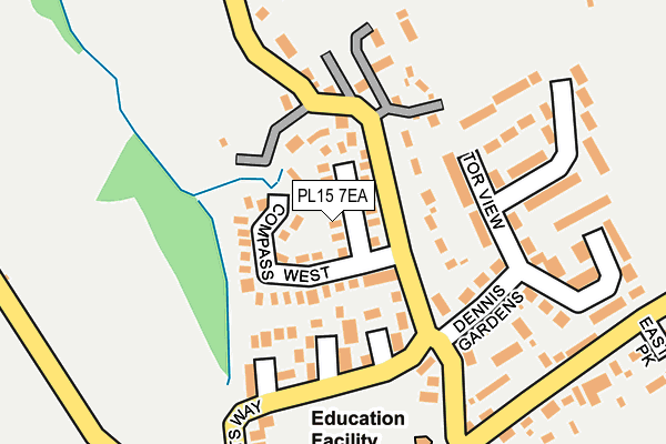 PL15 7EA map - OS OpenMap – Local (Ordnance Survey)