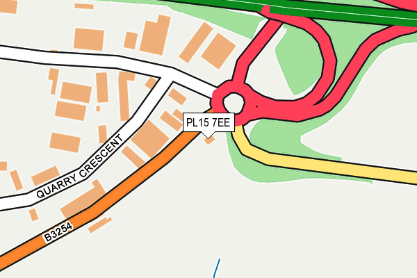 PL15 7EE map - OS OpenMap – Local (Ordnance Survey)