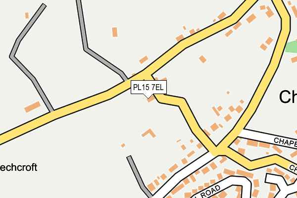 PL15 7EL map - OS OpenMap – Local (Ordnance Survey)