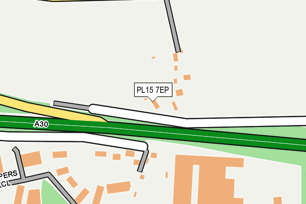 PL15 7EP map - OS OpenMap – Local (Ordnance Survey)