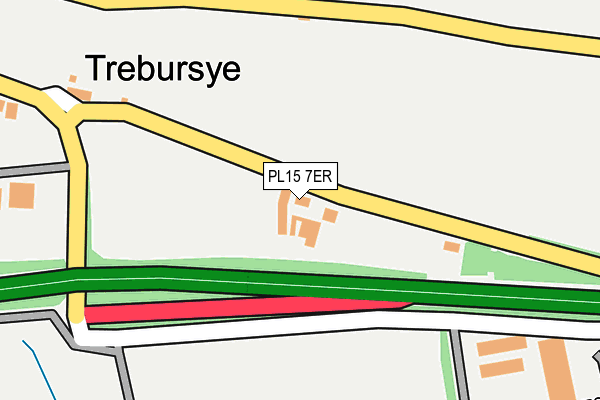 PL15 7ER map - OS OpenMap – Local (Ordnance Survey)