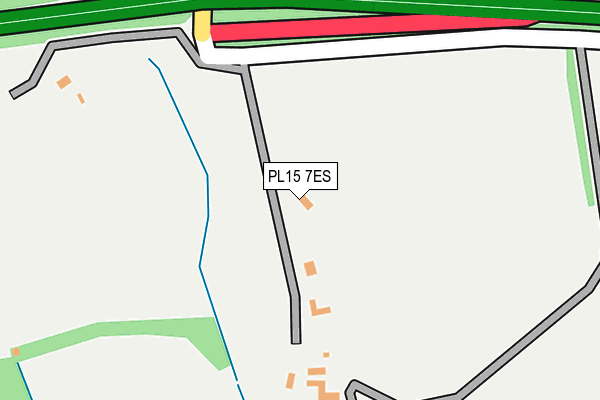 PL15 7ES map - OS OpenMap – Local (Ordnance Survey)