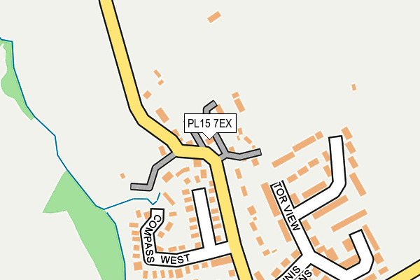PL15 7EX map - OS OpenMap – Local (Ordnance Survey)