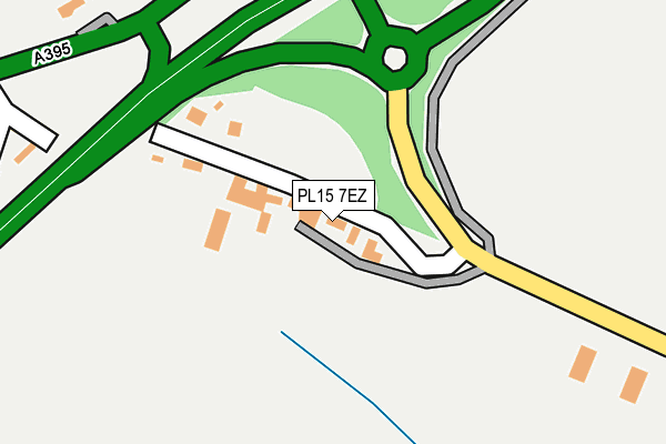 PL15 7EZ map - OS OpenMap – Local (Ordnance Survey)