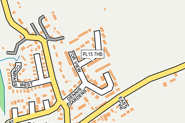 PL15 7HB map - OS OpenMap – Local (Ordnance Survey)