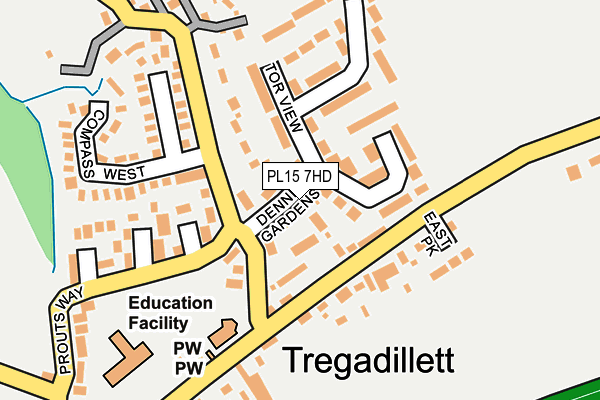 PL15 7HD map - OS OpenMap – Local (Ordnance Survey)