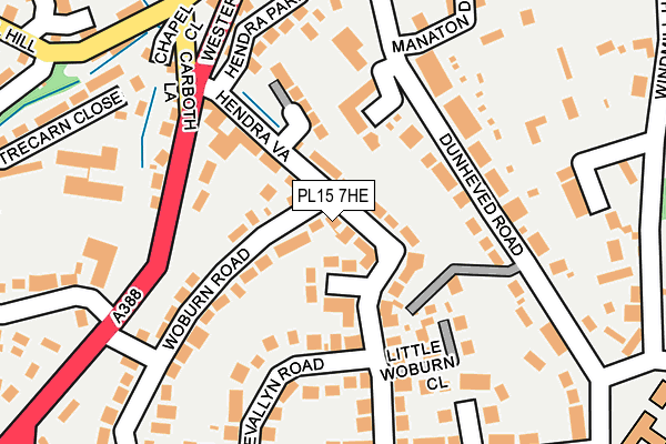 PL15 7HE map - OS OpenMap – Local (Ordnance Survey)