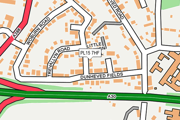 PL15 7HF map - OS OpenMap – Local (Ordnance Survey)