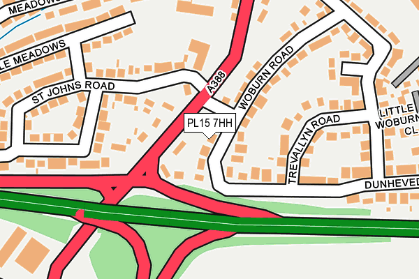 PL15 7HH map - OS OpenMap – Local (Ordnance Survey)