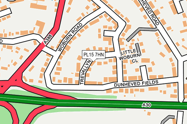 PL15 7HN map - OS OpenMap – Local (Ordnance Survey)