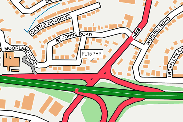 PL15 7HP map - OS OpenMap – Local (Ordnance Survey)