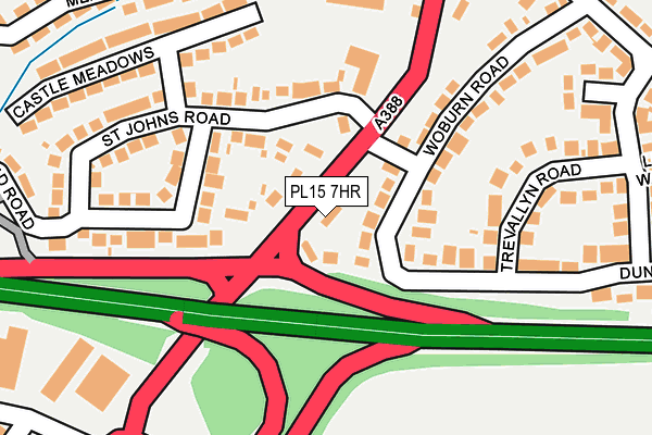 PL15 7HR map - OS OpenMap – Local (Ordnance Survey)