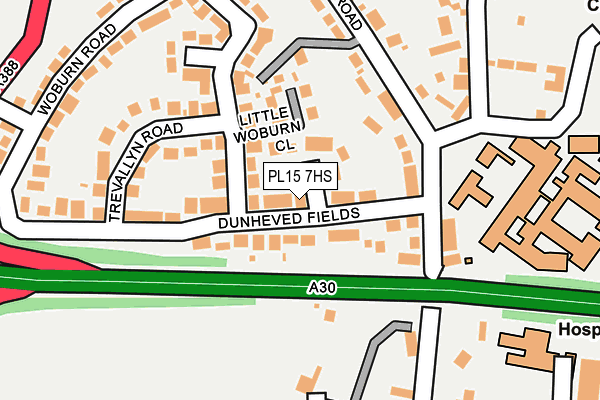 PL15 7HS map - OS OpenMap – Local (Ordnance Survey)