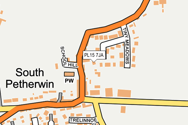 PL15 7JA map - OS OpenMap – Local (Ordnance Survey)