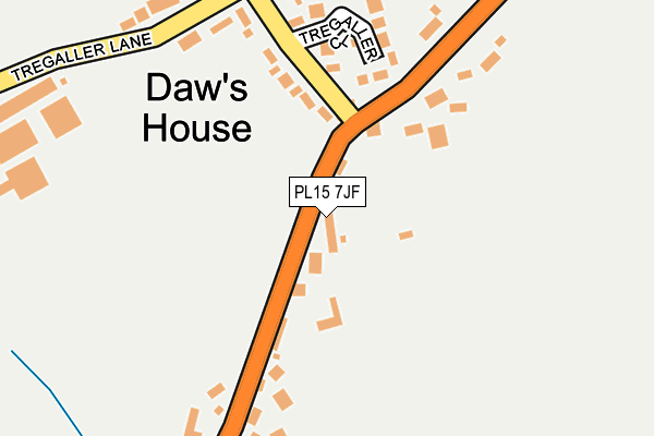 PL15 7JF map - OS OpenMap – Local (Ordnance Survey)