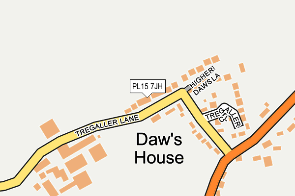 PL15 7JH map - OS OpenMap – Local (Ordnance Survey)