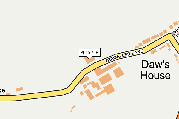 PL15 7JP map - OS OpenMap – Local (Ordnance Survey)