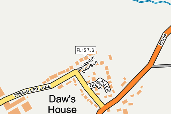 PL15 7JS map - OS OpenMap – Local (Ordnance Survey)