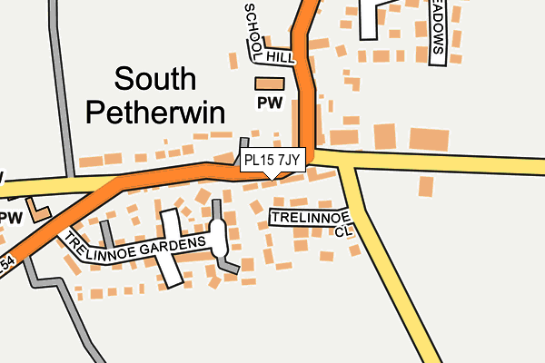 PL15 7JY map - OS OpenMap – Local (Ordnance Survey)