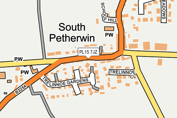 PL15 7JZ map - OS OpenMap – Local (Ordnance Survey)