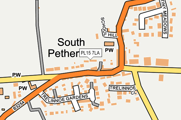 PL15 7LA map - OS OpenMap – Local (Ordnance Survey)