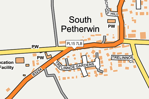 PL15 7LB map - OS OpenMap – Local (Ordnance Survey)