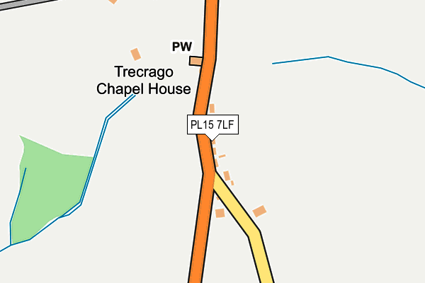 PL15 7LF map - OS OpenMap – Local (Ordnance Survey)