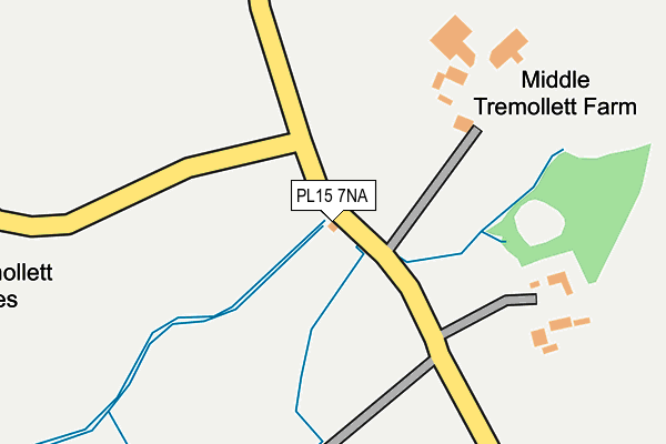 PL15 7NA map - OS OpenMap – Local (Ordnance Survey)