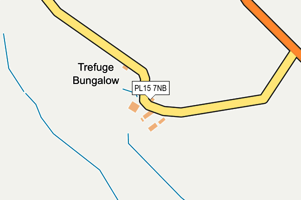 PL15 7NB map - OS OpenMap – Local (Ordnance Survey)