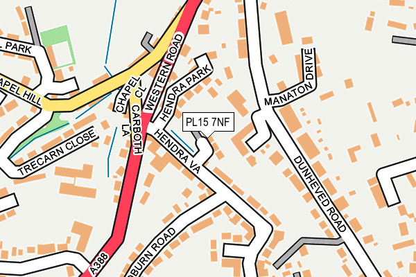 PL15 7NF map - OS OpenMap – Local (Ordnance Survey)