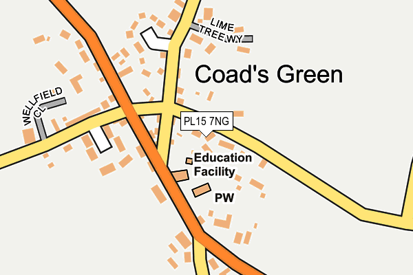 PL15 7NG map - OS OpenMap – Local (Ordnance Survey)