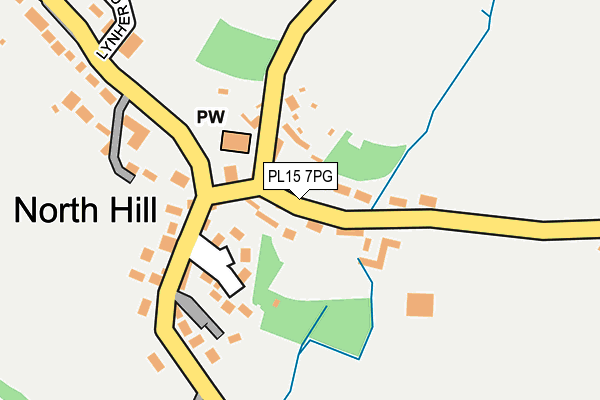 PL15 7PG map - OS OpenMap – Local (Ordnance Survey)