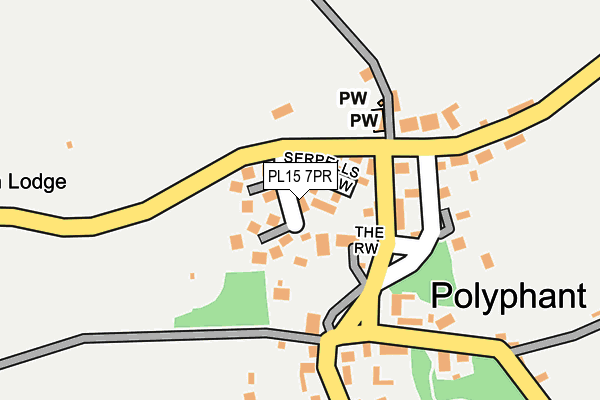 PL15 7PR map - OS OpenMap – Local (Ordnance Survey)