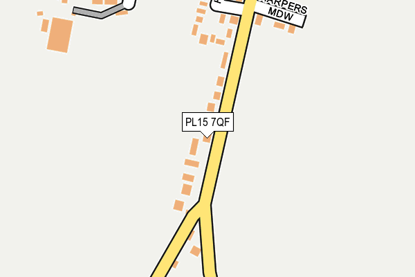 PL15 7QF map - OS OpenMap – Local (Ordnance Survey)