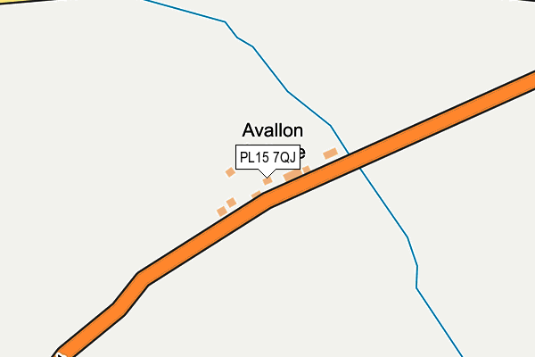 PL15 7QJ map - OS OpenMap – Local (Ordnance Survey)