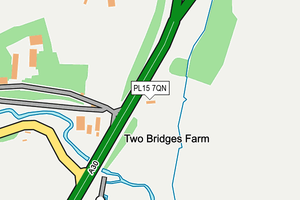 PL15 7QN map - OS OpenMap – Local (Ordnance Survey)
