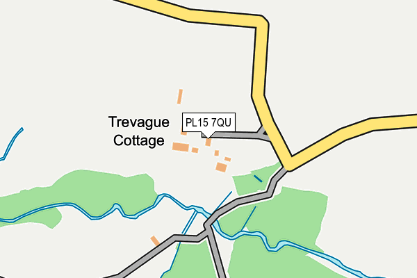 PL15 7QU map - OS OpenMap – Local (Ordnance Survey)